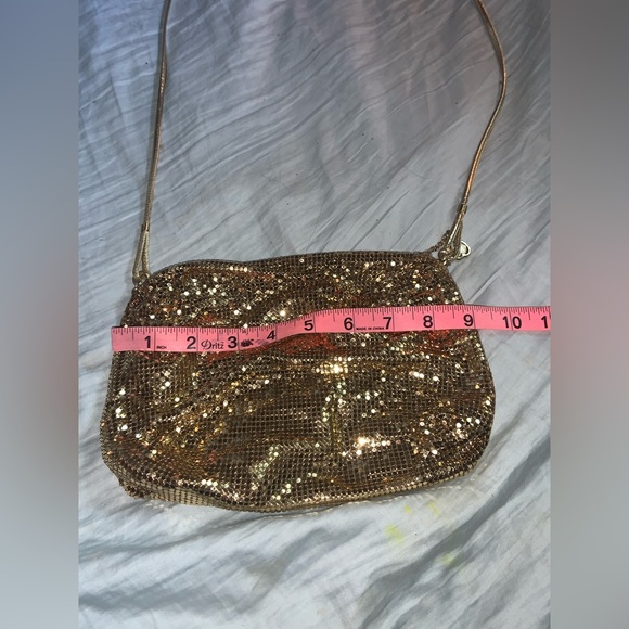 Whiting and Davis gold mesh crossbody - Picture 12 of 12